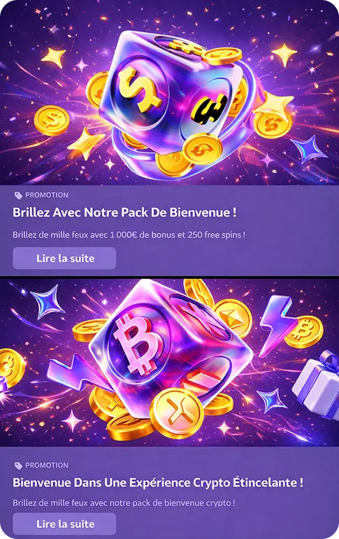 Shiny Wilds casino Bonus Tous les clients du casino Shiny Wilds sont récompensés par des bonus exceptionnels, disponibles après la création d'un compte et la connexion. La première promotion dont vous pouvez profiter est le pack de bienvenue. Ce bonus comprend: Premier dépôt: bonus de 100% jusqu'à 500€ + 100 tours gratuits Deuxième dépôt: bonus de 100% jusqu’à 500€ + 150 tours gratuits Pour participer à cette promotion, vous devez déposer au moins 10€ sur votre compte virtuel. Dans ce cas précis, la condition de mise est de 35 fois le montant du bonus. La mise maximale est de 5€. Les fonds bonus doivent être misés dans un délai de 30 jours, faute de quoi la récompense disparaîtra tout simplement.